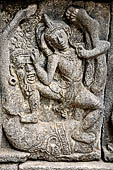 Prambanan - Vishnu Temple, reliefs depicting the story of Krishna and his brother Balarama.